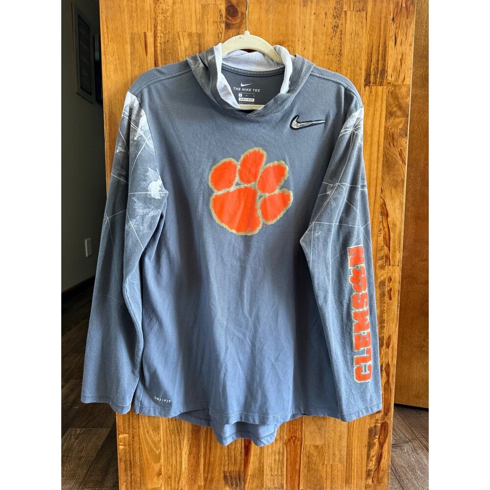 Men’s The Nike Tee Clemson Tigers Hoodie Sz. Medium Dri-Fit
